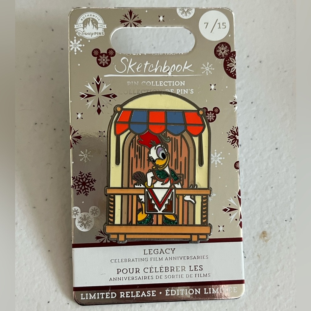 Disney Pin - Sketchbook Legacy Daisy Duck Limited Release NEW - Film Anniversary